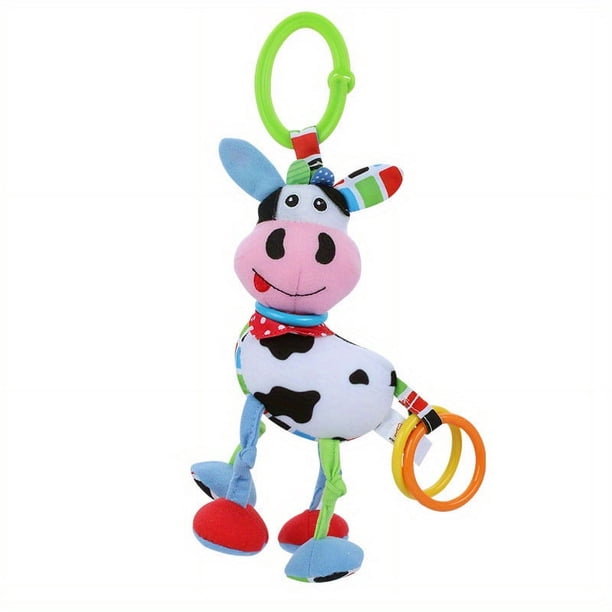 Baby Doll Animal Pull Shock Doll Car Hanging Bed Hanging Plush Pull Vibration Baby Toy
