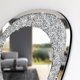 thumbnail image 3 of Espejo de Pared DMDFIRST 55 x 41 cm Ovalado con Detalle de Diamantes, 3 of 7
