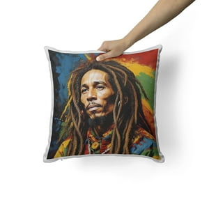 Creango - Cojin Decorativo Bob Marley