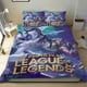 thumbnail image 1 of League of Legends Conjunto de sábanas temático, trío de piezas, cómodo y amigable con la piel, diseño único, regalo de decoración para el hogar para familiares, amigos y fans,140cm *210cm, 1 of 6
