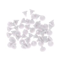 Magideal - 50X Cabezal De Ducha Boquillas De Silicona Con Orificio De Pulverización Universal Duradero Lavado Blanco Salida De Agua Gránulos Accesorios Boquillas