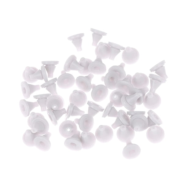 50x cabezal de ducha boquillas de silicona con orificio de pulverización Universal duradero lavado blanco salida de agua gránulos accesorios boquillas