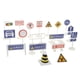 thumbnail image 1 of 18pcs bloque calle tráfico signo playset juguete tráfico conocimiento conocimiento educativo #d, 1 of 5