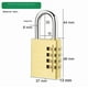thumbnail image 4 of Candados Clave 4 Dígitos Candado Seguridad Numerico Viajes. Cerradura de combinación para taquilla.Cobre, 4 of 8