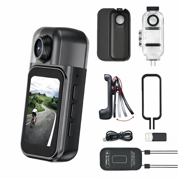 Cámara de video portátil JETO Mini 1080P WiFi con pantalla táctil