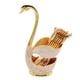 thumbnail image 3 of Cisne Vajilla Soporte Base Cubiertos Palillos Tenedores Cubiertos Juego Oro, 3 of 5