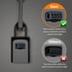 thumbnail image 2 of Caja De Seguridad Para Llaves Upgrade Claramente Visible 5 Llaves Gris, 2 of 8