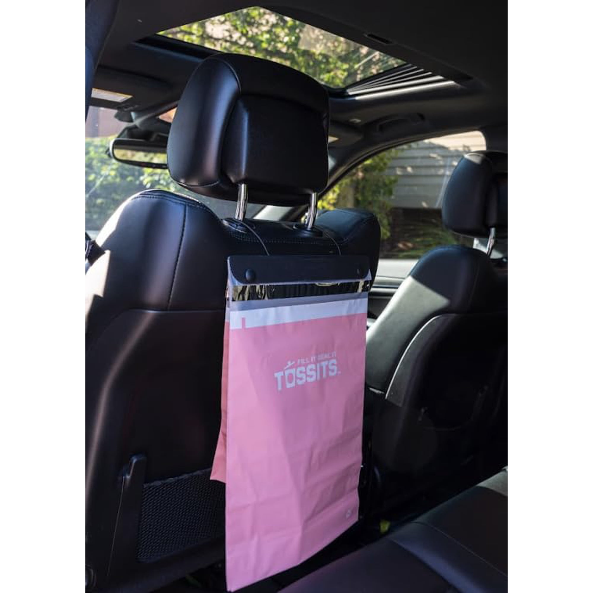 Tossits - Juego De 7 Bolsas De Basura Desechables Para Colgar En El Coche, Color Rosa
