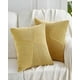 thumbnail image 3 of Pack De 4 Fundas De Cojin Felpa Amarillo, 3 of 3