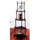 thumbnail image 3 of Soporte De Esquina Ore International De Madera De Cerezo De 4 Niveles, 3 of 4