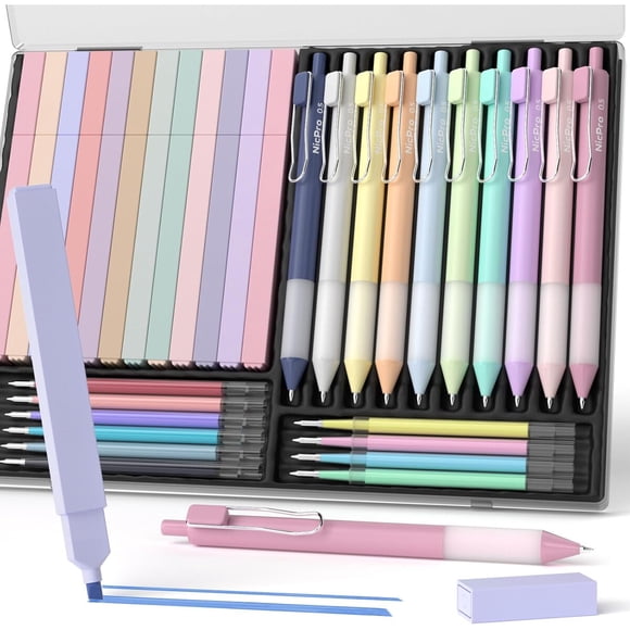 Set 33 Pcs Bolígrafos Gel Y Marcadores Pastel 0 5 Mm