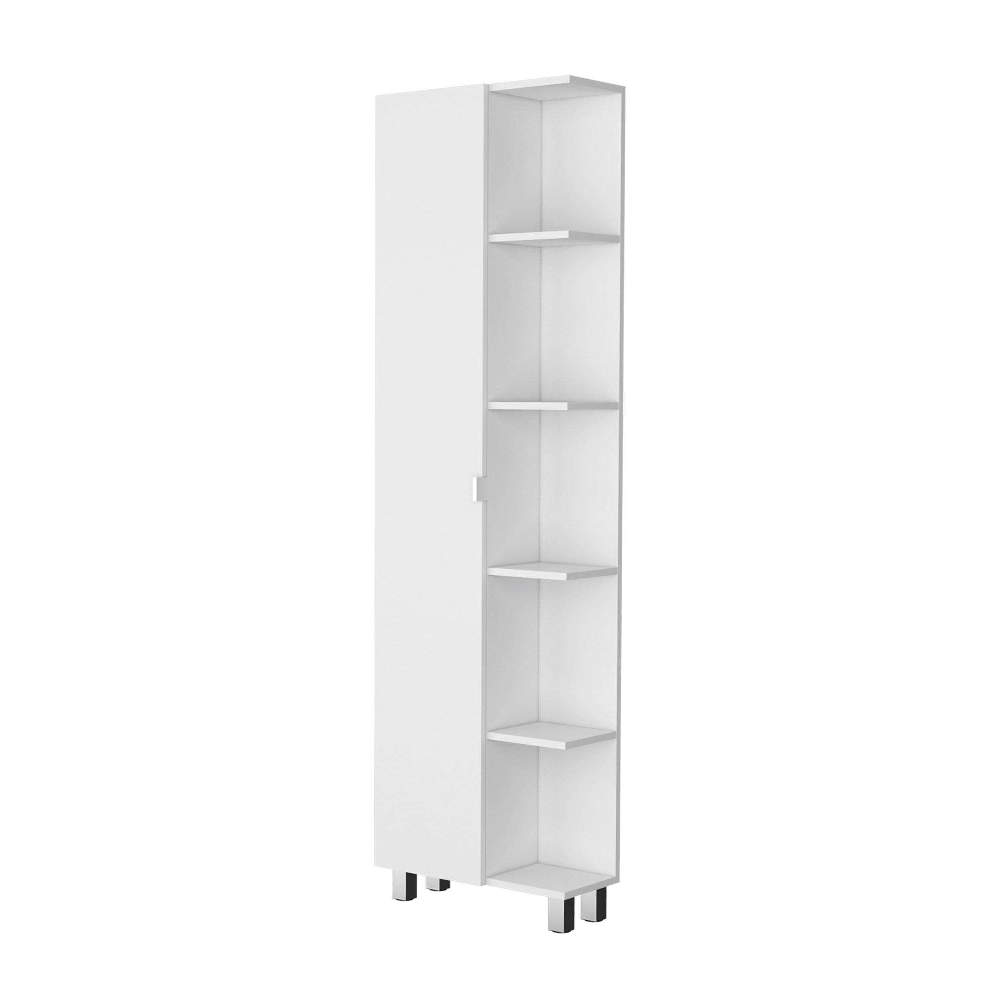 Fmfurniture - Estante Organizador Baño 9 Repisas Fm-002b - Blanco