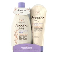 Set Para El Cuidado De La Piel Del Bebé Aveeno Baby Calming Comfort Bath & Lotion