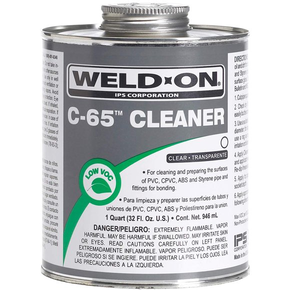 Limpiador WELD-ON 10201 C-65 946 ml PVC/CPVC/ABS/estireno