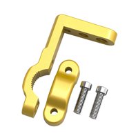 Ioensy - Soporte De Luz Para Motocicleta M8 Para Tubo De 22 Mm, Ligero, Dorado