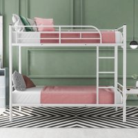 M&Ms - Twin Over Twin Metal Bunk Bed (White)( Old Sku Mf189201Kaa )