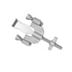thumbnail image 1 of Cerradura De Puerta Portátil, Cerraduras De Bloqueo, Taquillas De Puerta Para Cuarto De Baño, Dormitorios, Plata, 1 of 5
