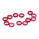 thumbnail image 3 of 12 Piezas Dart Sharft Protect Vuelos O Rings Anillo De Agarre De Repuesto Rojo, 3 of 3
