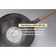 thumbnail image 3 of Wok Craft Wok, plano, martillado a mano, de acero al carbono, 36 cm, 3 of 6