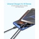 thumbnail image 3 of Cable de carga múltiple SEIPOG 5 en 1 USB C/A trenzado de nylon de 4 pies, 3 of 7