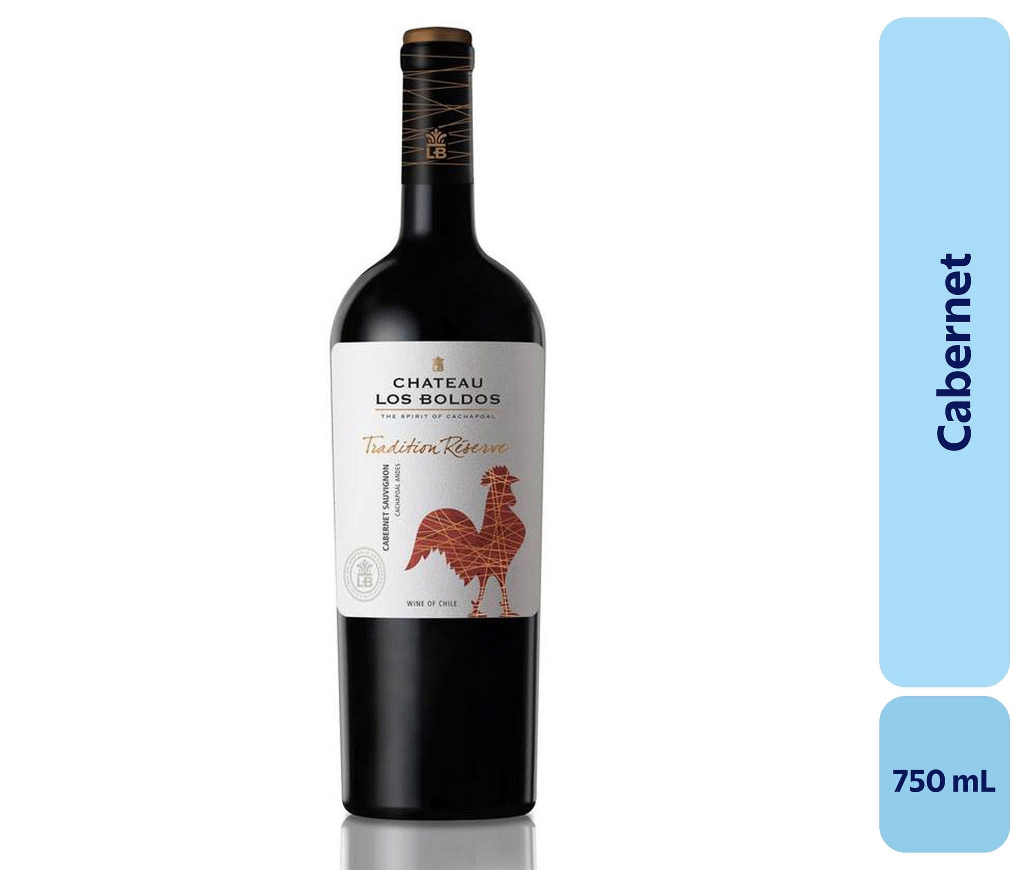 Vino Cabernet Botella 750 mL Chateau Los Boldos