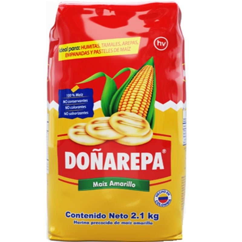 Harina De Maíz Amarilla 2.1 kg Doñarepa