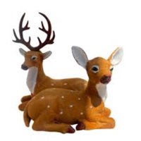 Genérico - Pareja De Renos Adorno Navidad Decorativo