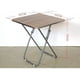 thumbnail image 4 of Mesa Plegable Portatil 60x60x70 cm Cubierta de Madera y Estructura Metalica, 4 of 4