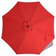 thumbnail image 1 of Paraguas ABCCANOPY, toldo de repuesto de 9 pies, 8 varillas, rojo, 1 of 5