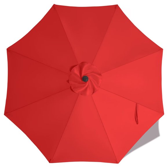 Paraguas ABCCANOPY, toldo de repuesto de 9 pies, 8 varillas, rojo