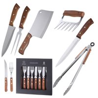 Set Parrilla 14 Piezas Acero Inoxidable Arthome Par47