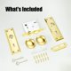 thumbnail image 5 of Cerradura de mortaja newliplace pack de 3 en acabado dorado 35‑45 mm, 5 of 6