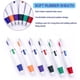 thumbnail image 3 of 10 bolígrafos retráctiles Shuttle 4 en 1, bolígrafo de color neón con hebilla y clip en la parte superior, llavero con mosquetón multicolor para material escolar de oficina, regalo para estudiantes y, 3 of 7
