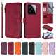 thumbnail image 3 of Funda Cartera Mariposa para [Xiaomi 15] con Soporte y Cremallera Rojo, 3 of 6