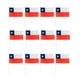 thumbnail image 1 of Set 12 Banderas Chilena Fiestas Patrias 14x21cm Cotillon, 1 of 3