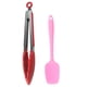 thumbnail image 1 of Juego de 2 utensilios de cocina de silicona con mangos redondeados de cobre., 1 of 5