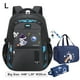 thumbnail image 1 of Astronaut Boys School Backpack Bag Waterproof Kids Bookbag Set with Lunch Bag Pencil Case Elementary School Supplies for Boys, 1 of 3