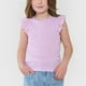 thumbnail image 3 of Polera Niña Kids Manga Corta Rib Lila Corona, 3 of 5
