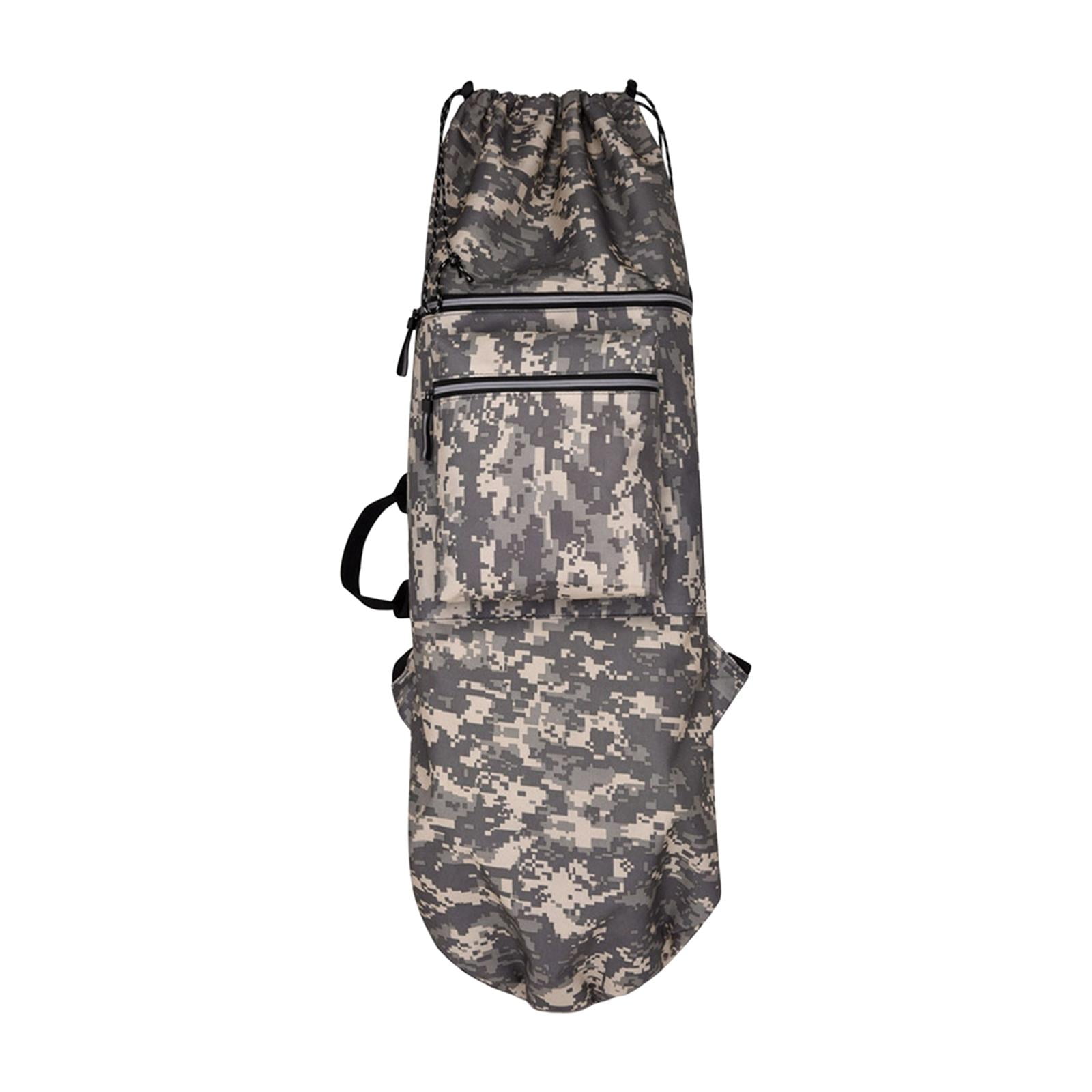 Magideal - Bolsa De Monopatín, Bolsa De Transporte Para Longboard, Mochila Plegable Gruesa Para Monopatín, Bolsa De Transporte Portátil Impermeable Para Monopatí Gris 84cmx32cm