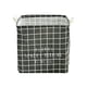 thumbnail image 2 of cesta plegable de almacenamiento de ropa cubo de la cesta bolsas de organizador negro cuadrado, 2 of 5