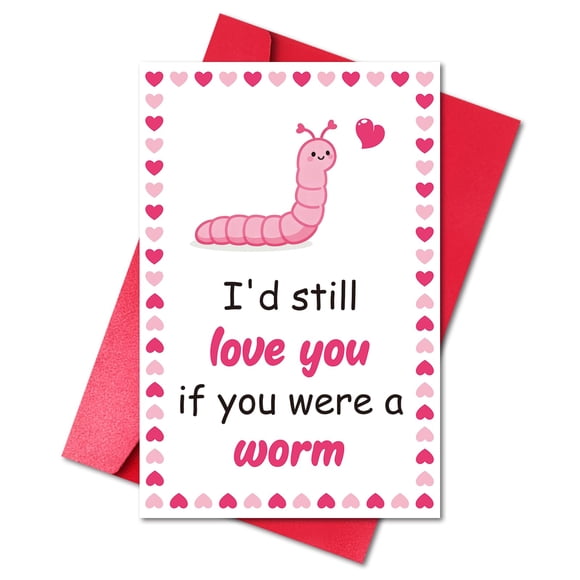 Tarjeta de San Valentín LYMEQING Divertido meme para pareja