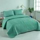 thumbnail image 1 of Cubrecama Quilt De Verano De 2 Plazas Medida 230x250cm Delgado + 2 Fundas De Almohada Turquesa, 1 of 3