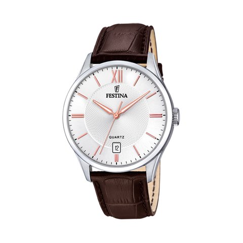 Reloj F20426/4 Festina Blanco Nácar Hombre Acero Clásico
