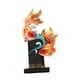 thumbnail image 1 of Escultura De Pez Koi, Artesanía Artística, Adorno De Escritorio Para Estantería, Armario, Dormitorio, Naranja Y Dorado, 1 of 5
