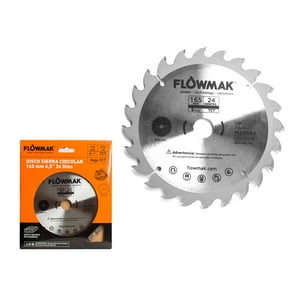 Flowmak - Disco Para Sierra Circular 6.5"" 24 Dientes