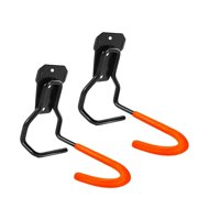 Ioensy - 2 Ganchos De Garaje Para Colgar Bicicletas, Ruedas, Escaleras Y Jardín, Color Naranja.