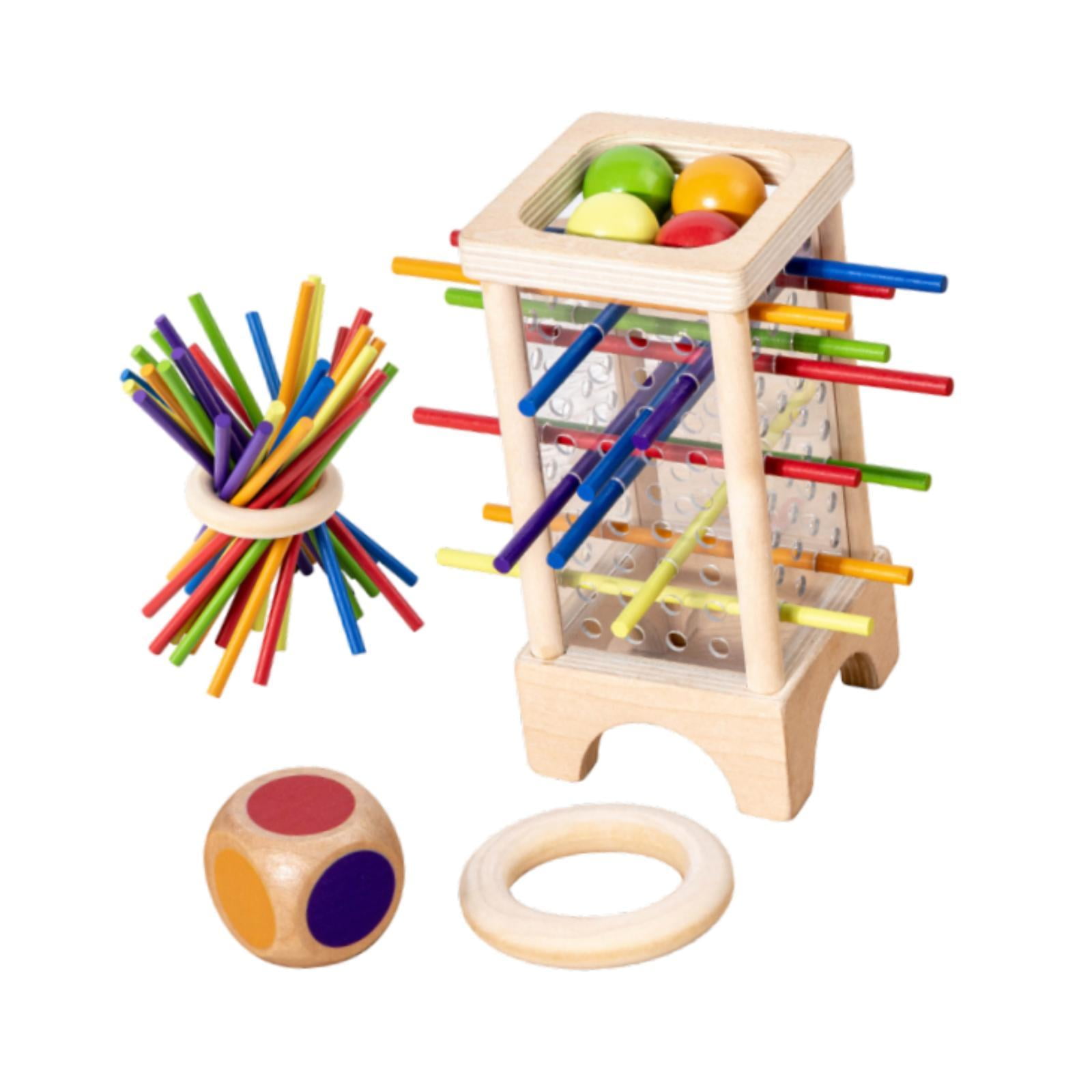 Bothyi - Juego De Equilibrio Con Palitos De Colores Montessori, Juguete Para Desarrollar La Motricidad Fina En Niños En Edad Preescolar