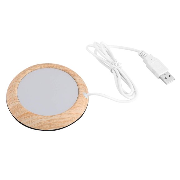 Calentador de vasos USB Raguso Wood Gloss para el hogar y la oficina