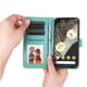 thumbnail image 4 of Funda tipo cartera FOXDOCK para Google Pixel 7 Pro , diseño girasol en relieve, cuero PU, cierre magnético, soporte y tarjetero, 4 of 5