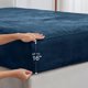 thumbnail image 4 of Juego de sábanas de franela BEDELITE tamaño queen azul marino, 4 of 8